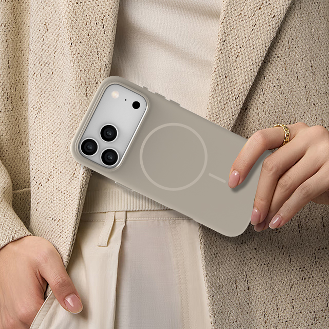 LZEL Magnexin Silicone Case for iPhone 17 Pro Max | Titanium LZEL Magnexin Silicone Case for iPhone 17 Pro Max | Titanium